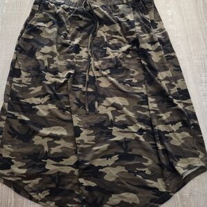 SHEIN Green Camouflage Stretchy Skirt 3x